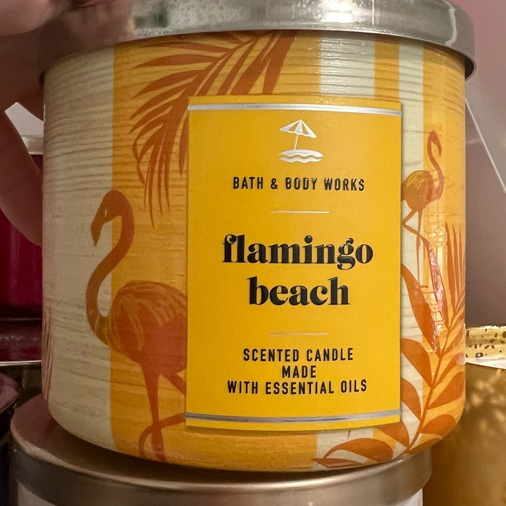 Flamingo beach bath & body works candle